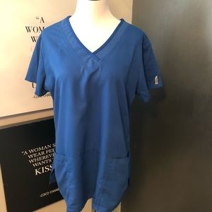 Royal Blue Scrub Top